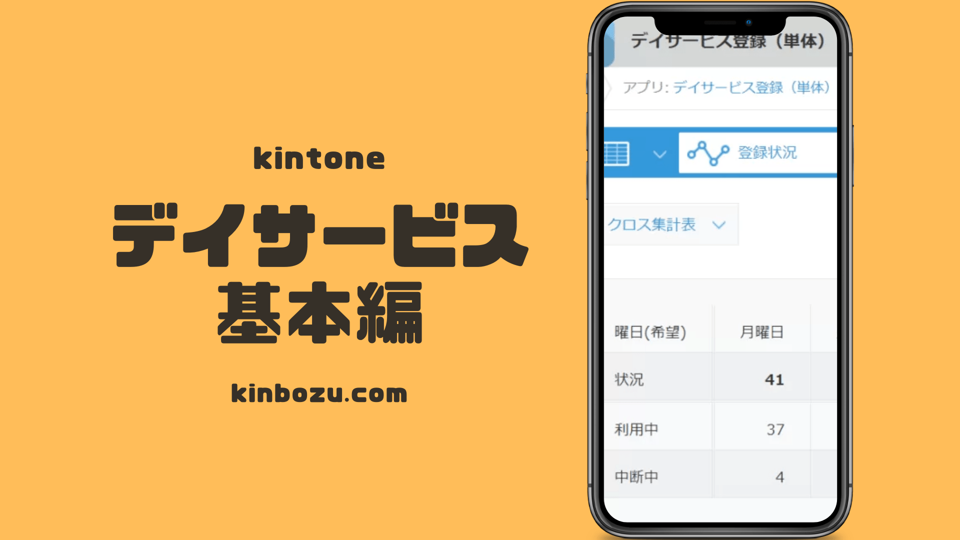 kintoneデイサービスアプリ基本編