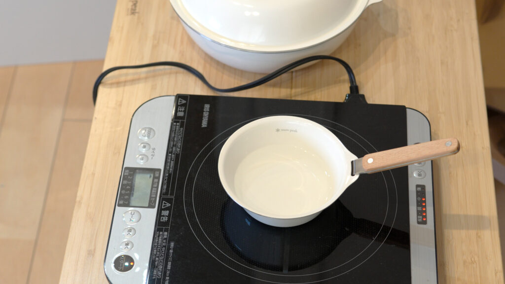 スノーピーク ホーローだからすぐ沸く