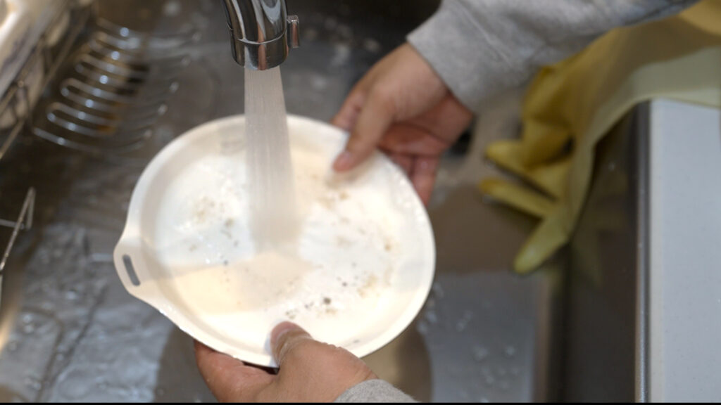 スノーピークのホーロー汚れ