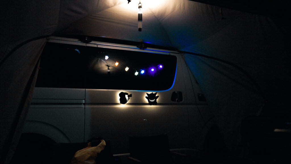 ポケモングッズでキャンプ