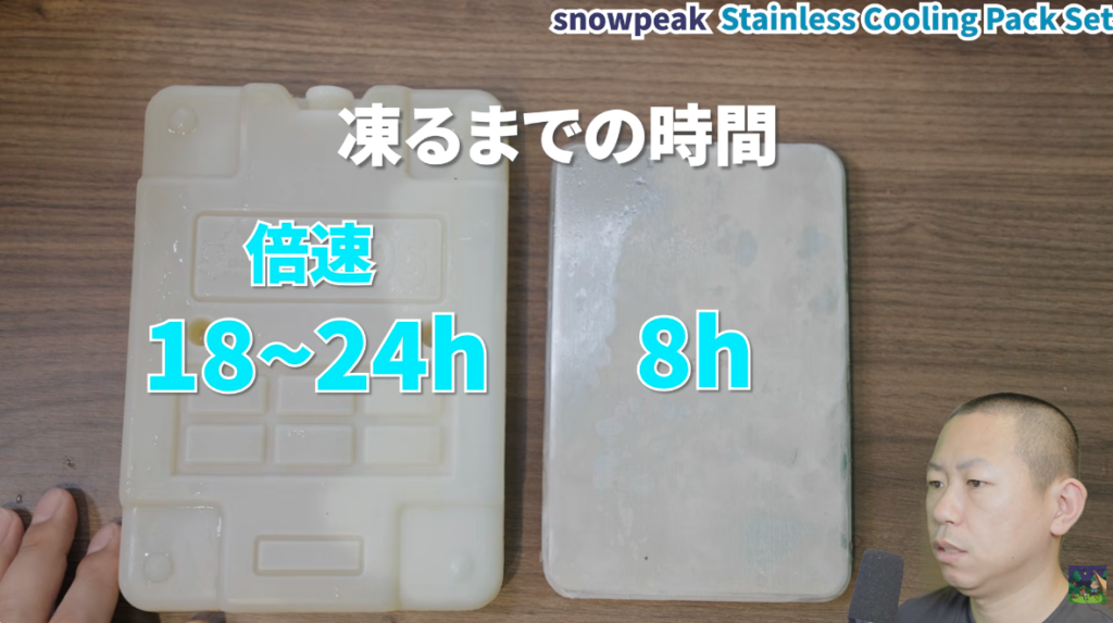 スノーピークの保冷剤はすぐ凍る？